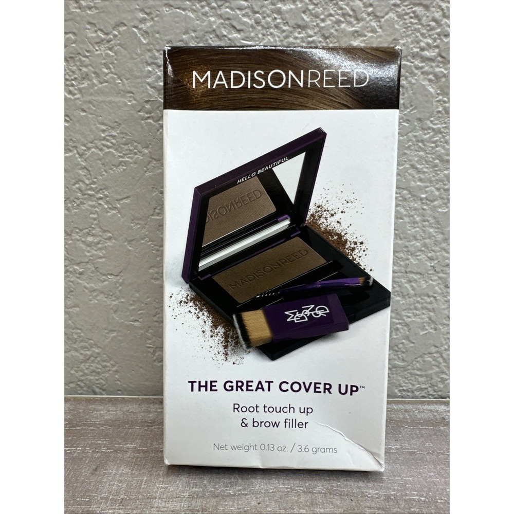 $28 🌙 Madison The Great Cover Up Root Touch Up Brow Filler MED BROWN SEALED